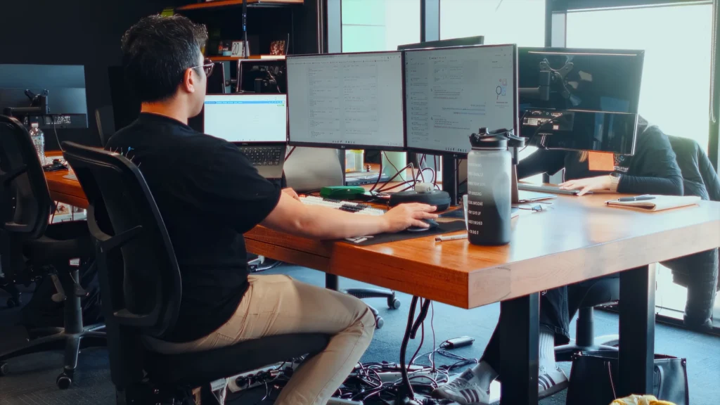 Genesis Evolution office where Jimmy is working